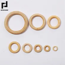 BASEHOME 10 pcs 15-100mm Para Fora Tamanho Anéis Círculo Bolsa Prendedores De Madeira para DIY Acessórios Feitos À Mão