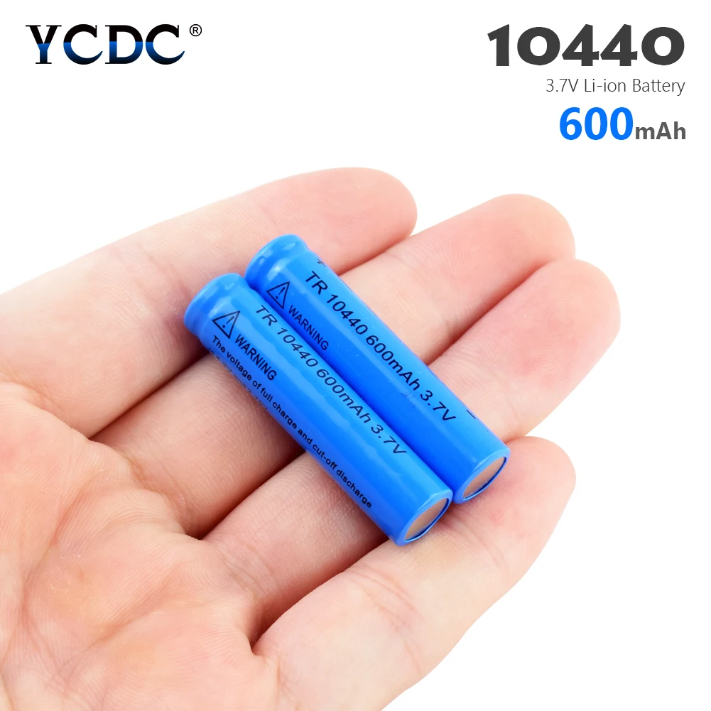 2/4/8 шт. 3,7 V 10440 600mAh литий-ионные аккумуляторы аккумуляторные батареи для фонарь светодиодный светильник вспышки светильник пульт дистанционного управления