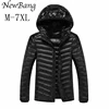 NewBang Brand 8XL 9XL 10XL Men's Down jacket Ultra Light Down Jacket Men Lightweight Feather Hooded Warm Portable Winter Coat ► Photo 2/6