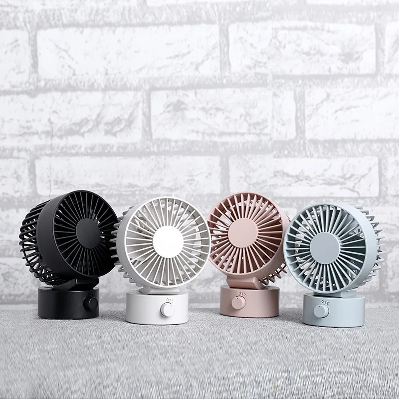 

Mute Double Leaf Fan Mini Portable For Office Gadgets Desktop Desk Small Fan Rechargeable USB Summer Cooling Fan