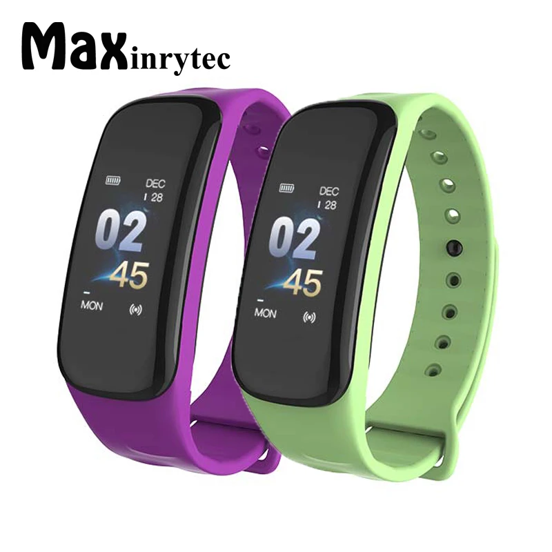Maxinrytec C1S Bluetooth умный Браслет спортивный фитнес браслет пульсометр Монитор