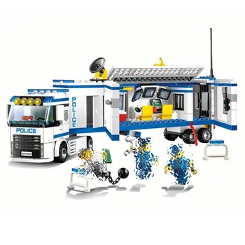 

Bela 10420 394pcs City Police Mobile Police Unit building blocks Action Figure education Toys For children gifts Compatible