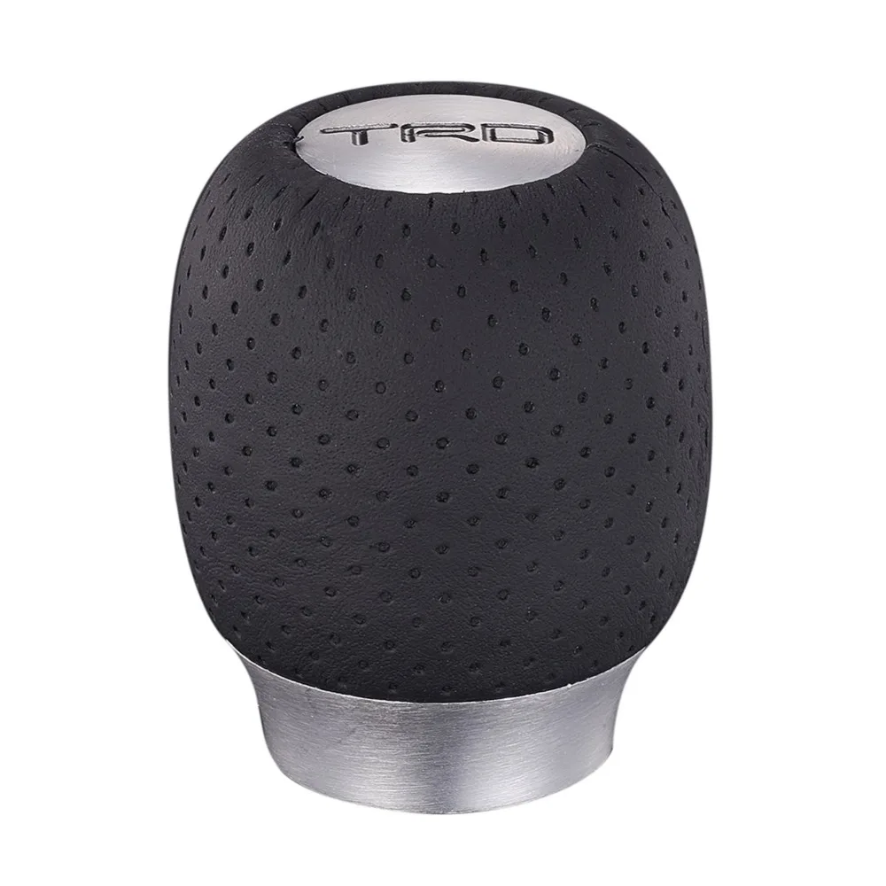 Car Manual Transmission Gear Shift Knob PU Leather Shift Lever Knobs