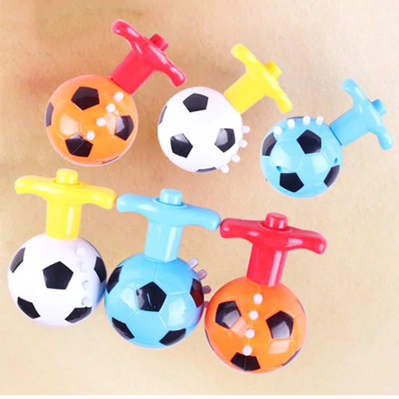 

LED Light Flash Music Spinning Tops Classic Sports Educational Toys Children Creative Football Shape Gyroscope Kids Gifts