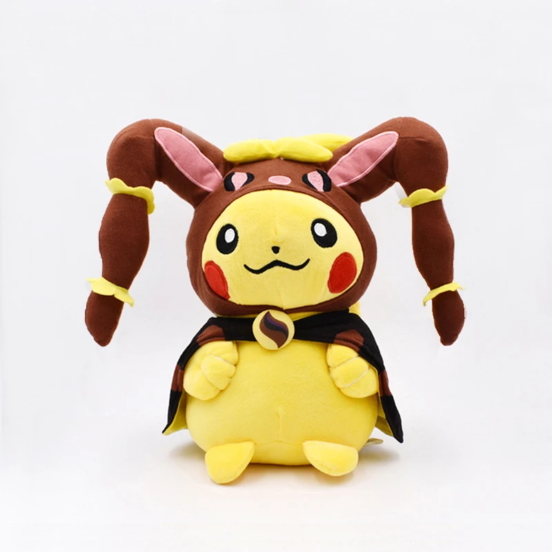 Kawaii Пикачу 25 см Пикачу Косплэй Lopunny Плюшевые игрушки Мягкая Peluche куклы Отличный подарок для детей, бесплатная доставка