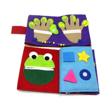 

Family Activity My Quiet Book 1pcs Soft Cloth Books Infant Early Educational Rattles Stroller Toy for Newborn Baby Children Toys