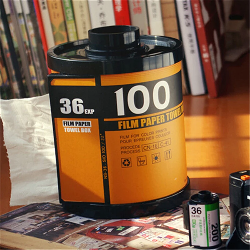 

Creative Film Tissue Box Pumping Paper Towel Tube Home Car Tissue Case Box Container Towel Napkin Papers Box Napkin Holder Box