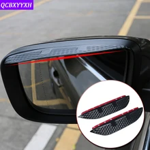 Автомобильный-Стайлинг для MG 6 GS ZS 2010- карбоновое волокно узор автомобиля заднего вида зеркало брови дождь защитный кожух Анти-дождь крышка наклейки