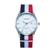 Nouveau CAGARNY De Luxe Casual Hommes Montres Analogique Militaire Sport Montre Quartz Mâle Montres Étanches En Nylon Bande