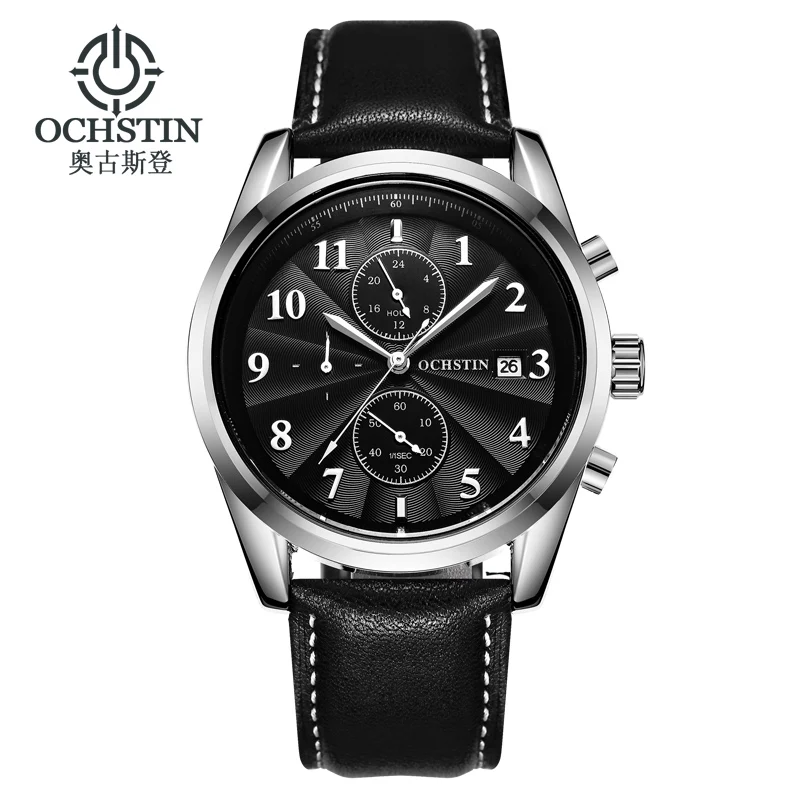 OCHSTIN Chronograph Sport Mens Watches Casual Quartz Wrist Military Army Business Male Clock Horlog