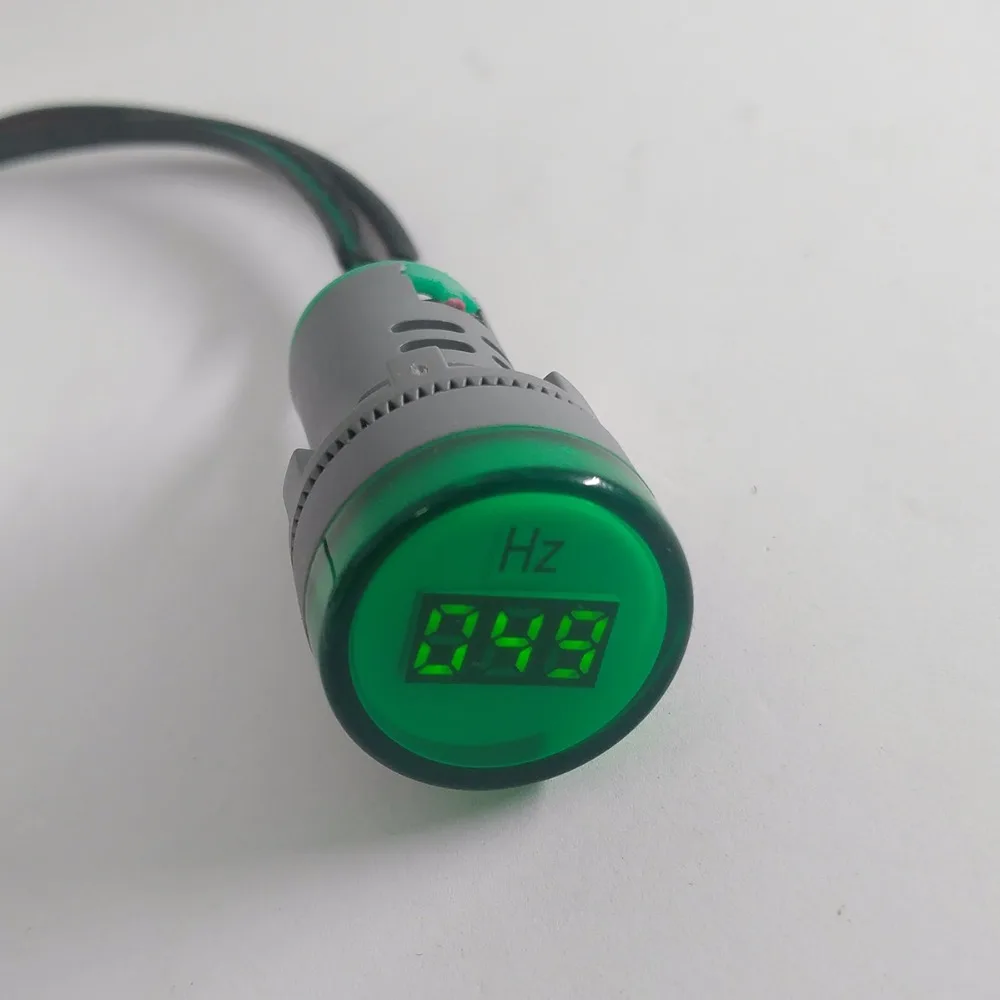 TOMZN AC 0 100 Гц 22 мм светодиодный индикатор частоты пилотный светильник красный