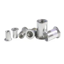aluminum rivet nut rivnut nutsert flange metric blind M3 M4 M5 M6 M8 M10 flat head zinc plated threaded insert nut metric thread m3 m4 m5 m6 m8 m10 m12 304 stainless steel blind insert rivet nut rivnut brand new
