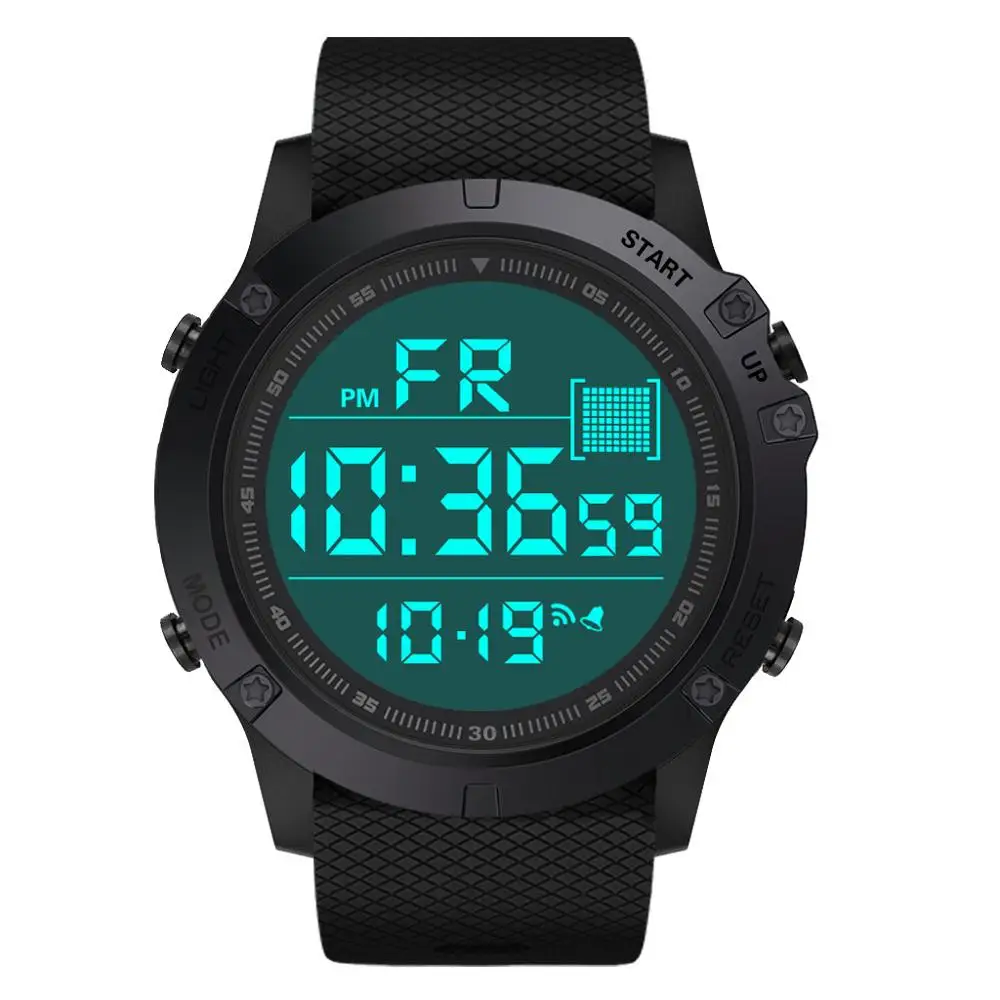 Роскошные спортивные часы Мужские Аналоговые Цифровые Военные Силиконовые повседневные спортивные светодиодный наручные часы мужские Relogio Masculino подарок MD5 - Цвет: B