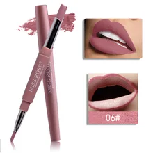 Fashion Multi-function Lip Liner Lipstick Pen 2 in 1 Waterproof Long-lasting Makeup Beauty Lip Pencil Lips Tint Make Up Tool Fashion Multi-function Lip Liner Lipstick Pen 2 in 1 Waterproof Long-lasting Makeup Beauty Lip Pencil Lips Tint Make Up Tool