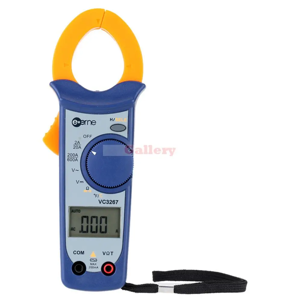 Digital AC/DC Current Voltage Resistance Clamp Meter Multimeter