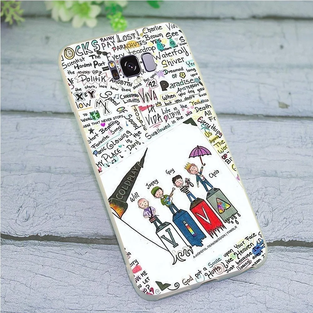 Мягкий чехол из ТПУ для телефона Samsung Galaxy A20 Coldplay A30 A3 A6 Plus A5 A7 A8 A9 A10 A40 A50 A71 кожаные