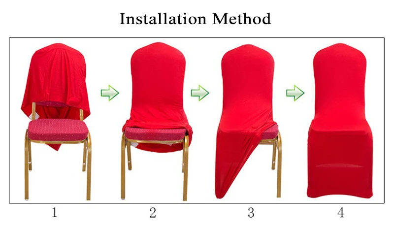 4 шт./лот чехлы на стул из спандекса для Свадебная вечеринка мероприятие отель Банкетный Белый Фиолетовый Высокая эластичность стрейч