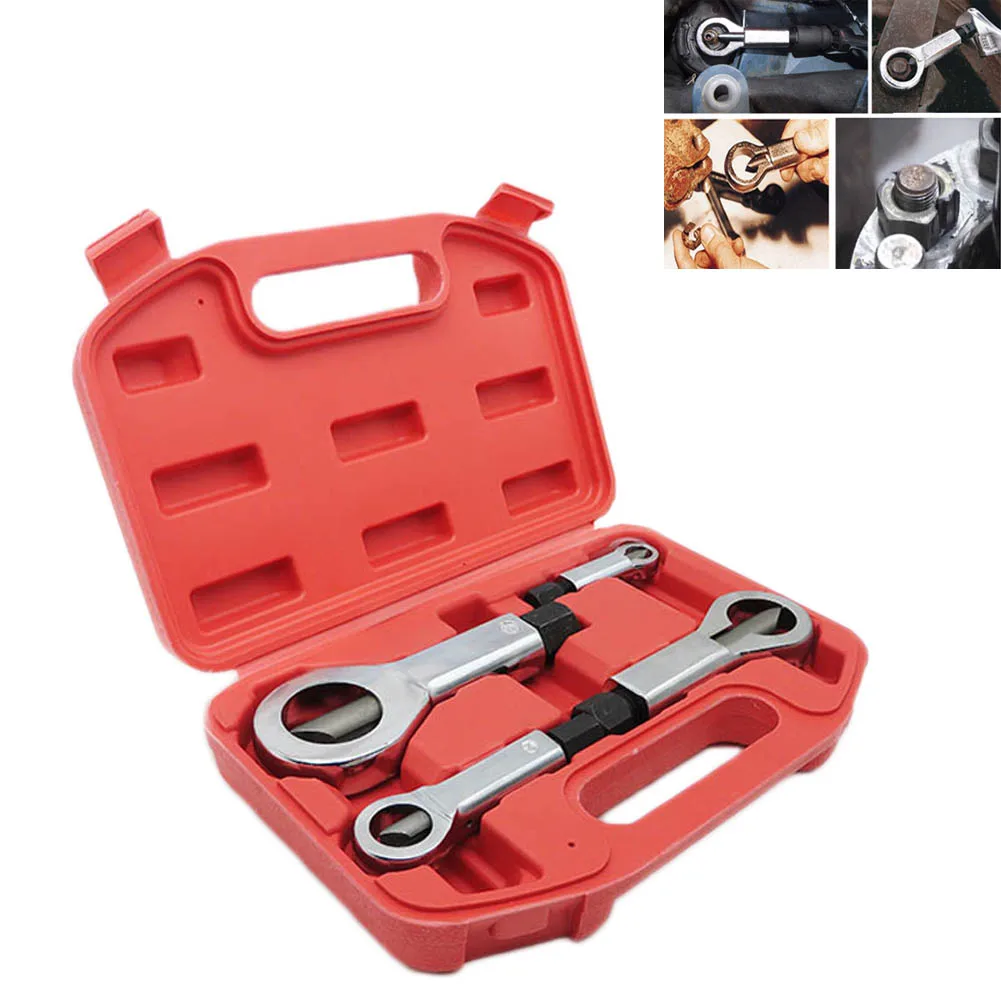 

4pcs Nut Splitter Cracker Remover Extractor Tool Set 9-27mm Rounded Nut Removal CLH@8