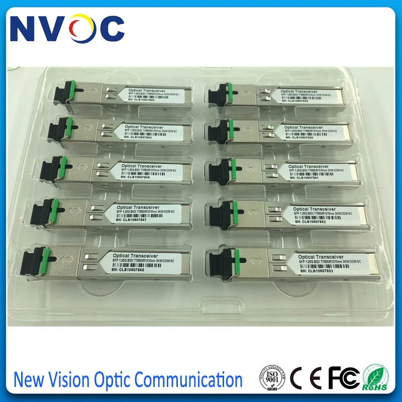 3 км BiDi SFP 1G (двунаправленный WDM 1 25 Гбит/с SC) DOM/DDM/DDMi (GLC BX D GLC U D/U A/B 1310/1550)