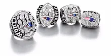 4 unids/set 2015 2001 2003 2004 Anillo de campeón de Los New England Patriots Super Bowl championship anillos Declaración de Joyería de Los Hombres
