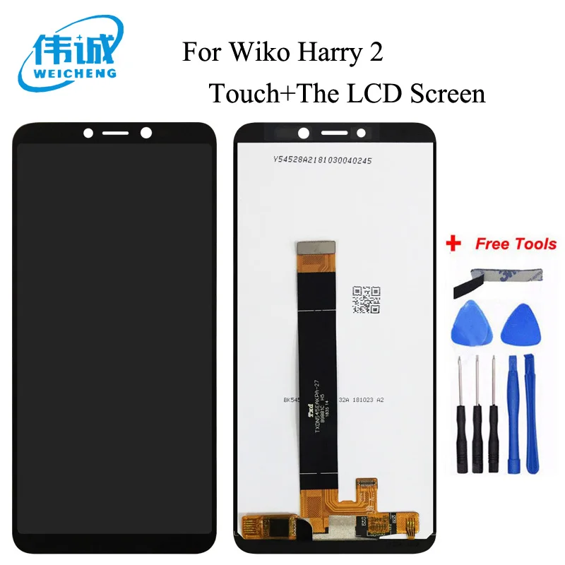 WEICHENG для Wiko Гарри 2 ЖК дисплей и сенсорный экран планшета Ассамблеи Замена +