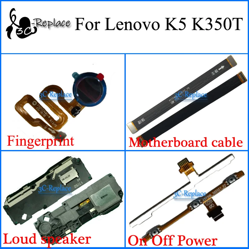 Untuk Lenovo K5 K350t Pemindai Sidik Jari Kabel Motherboard Pengeras Suara Keras Tombol Daya Tombol Keypad Kabel Flex Volume Ponsel Kabel Fleksibel Aliexpress