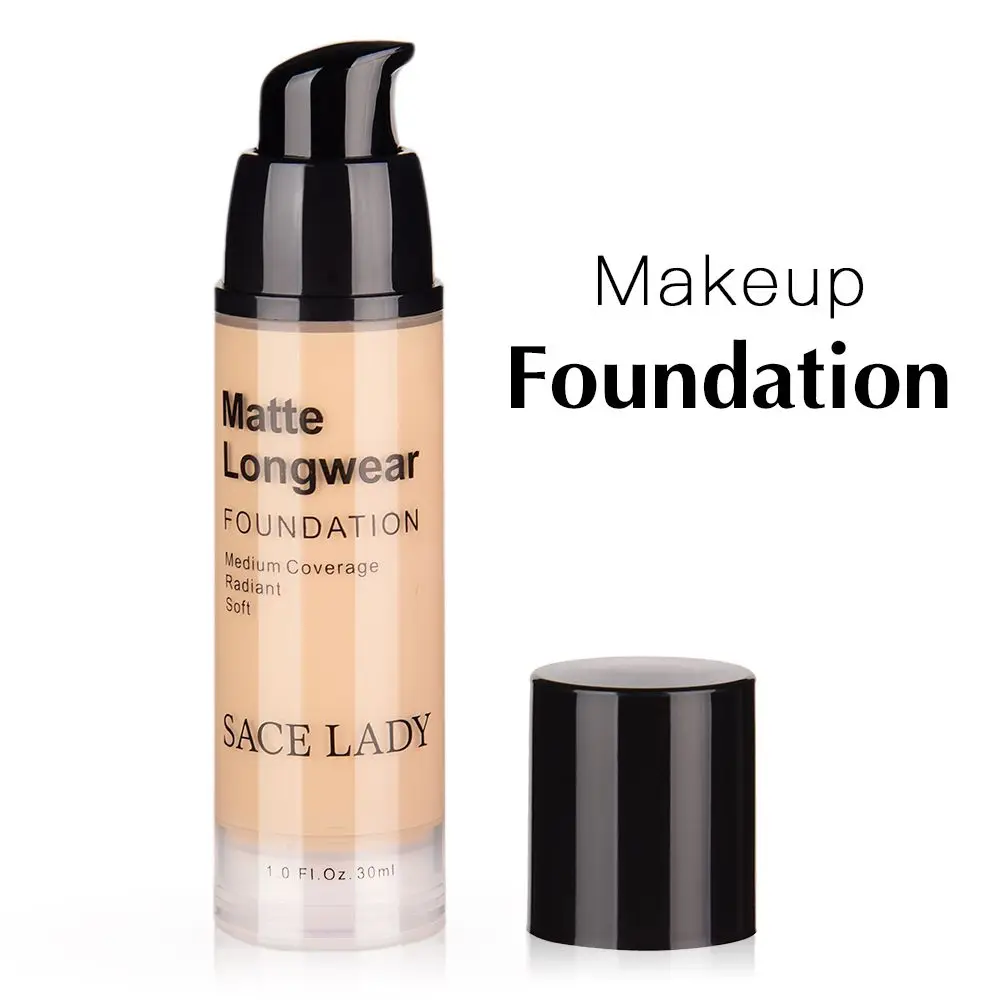 

Sace Lady Invisible Base Foundation Oil-Control Concealer Summer Foundation Primer High Coverage Waterproof Make Up Foundation