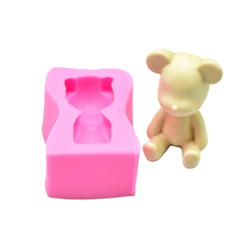 3D Медведь Силиконовые формы для тортов инструменты для украшения тортов из мастики Gumpaste шоколадные формы силиконовой формы для выпечки