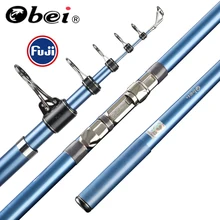 Obei Japan Full Fuji Tele Surf Rod телескопическая удочка 80-150 длинного литья удочка для серфинга 3.85M4.05M4.25M