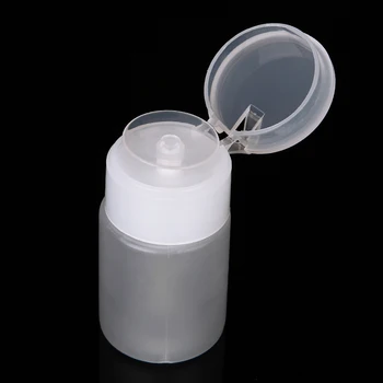 

75ML Nail Art Mini Pump Dispenser Empty Bottle Acrylic Gel Polish Remover Cleaner Liquid Container Storage Small Pressure bottle