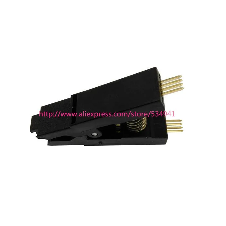 Золотое покрытие SOIC8 SOP8 тестовый зажим для EEPROM 93 25 24 программатор адаптер soic8 sop8 flash Clip EZP2019 minipro TL866 RT809F/H