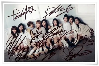 

TWICE autographed signed original group photo picture 4*6 inches collection freeshipping 12.2016