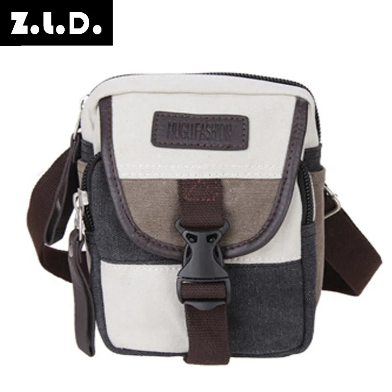 Women Canvas Men Small Shoulder Bag Vintage Crossbody Sling Bag For Men Leisure Male Messenger ...