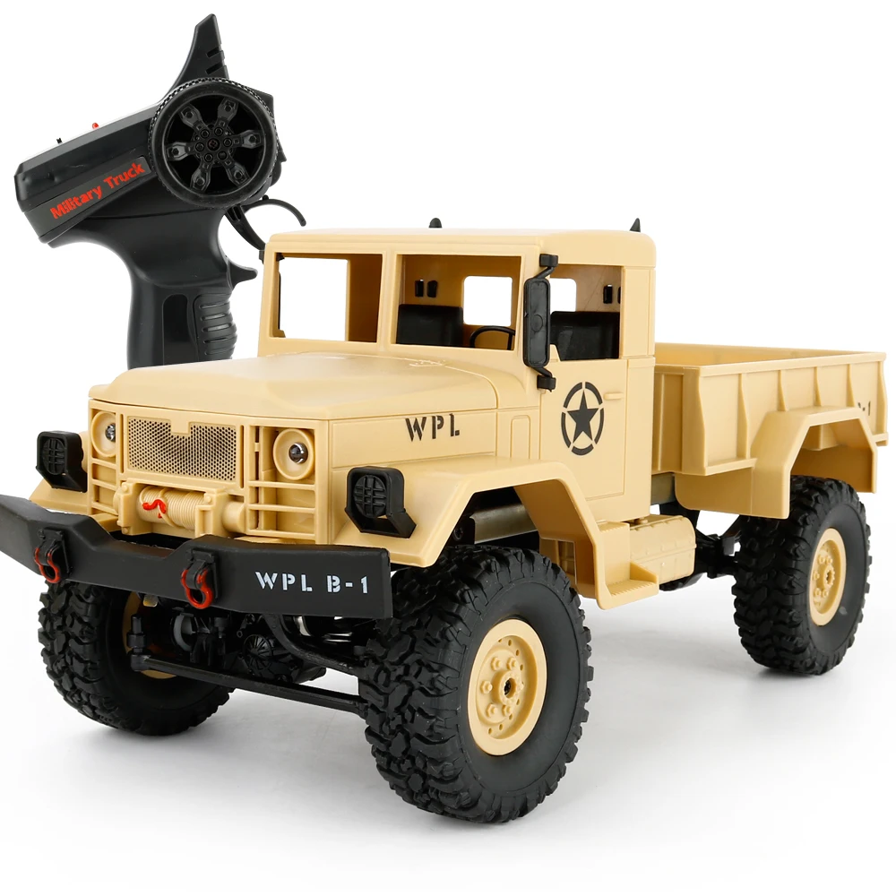 Новое поступление WPL Military RC военный грузовик 1:16 2 4G 4WD гусеничный автомобиль со