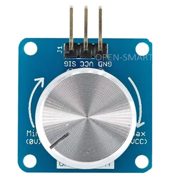 

High Sensitivity Rotary Angle Sensor Adjustable Volume Control Potentiometer Knob Switch module White For Arduino