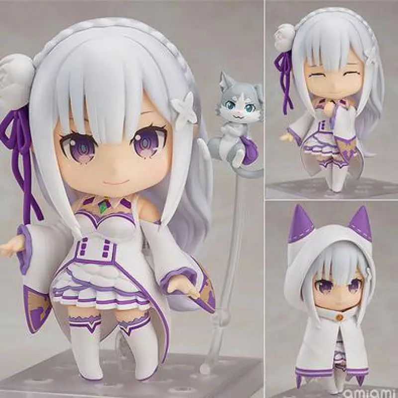 Экшн фигурки Emilia Re Zero Q версии Re:life в другом мире от Toy японские аниме коллекция