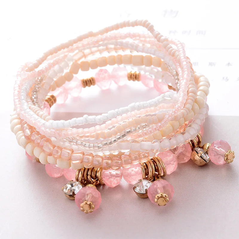 Новые Браслеты Boho для женщин ювелирные изделия девочек Bts браслет Талисман из