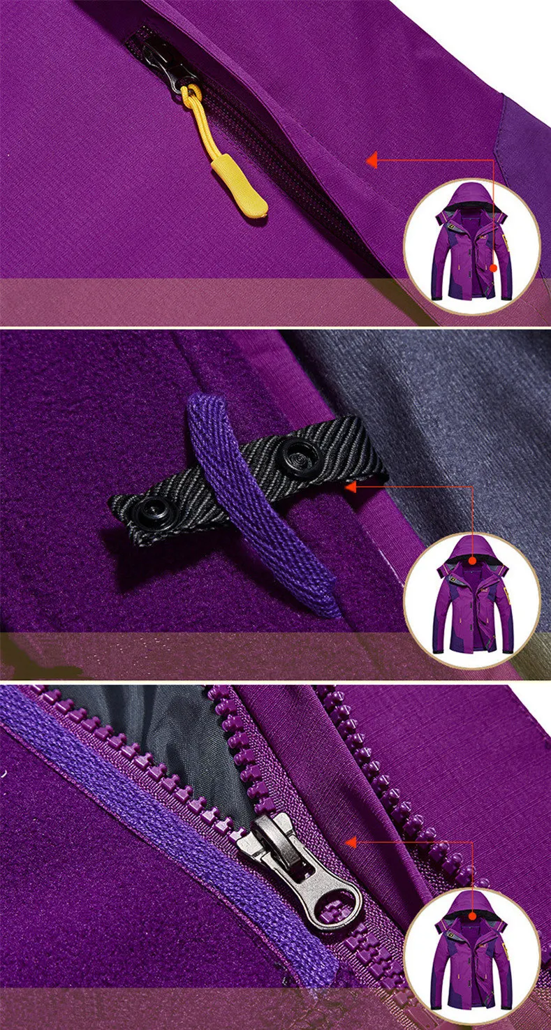 Jaquetas ao ar Livre de Acampamento Cabolsas + Calça Unco Boror High End Casais Caminhadas Jaqueta Cabolsa Escalada Três-in-one Terno M-8xl 2021new & 26 2019NEW UNCO & BOROR High End Casais