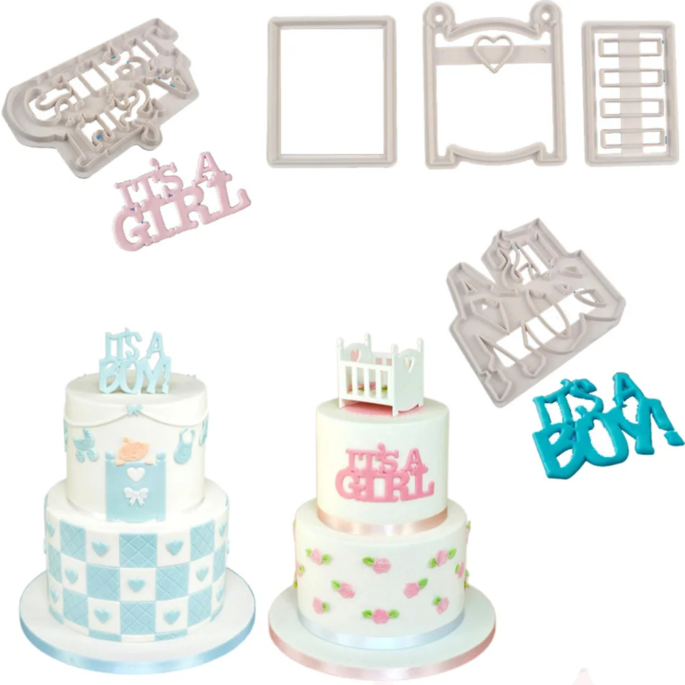 

TTLIFE 3 Types Baby Cot Cookies Cutter Pastry Chocolate Embossing Biscuit Mould Sugarcraft Fondant Cake Baking Mold Decor Tools