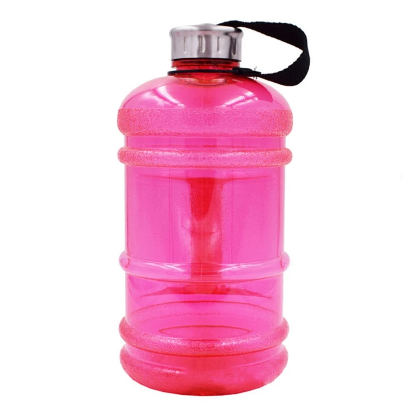 2.2L большой объем для воды бутылка улица, спортивный зал пространство полугаллон фитнес-Тренировка Кемпинг бег тренировки бутылка воды - Цвет: PK1