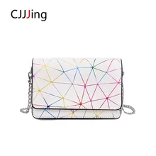 

Woman's Bag Chain Handbag Clutch Bags Fashion Shoulder Bag Woman Crossbody Messenger Bags Geometrical Line Purse Wallet CJJJing