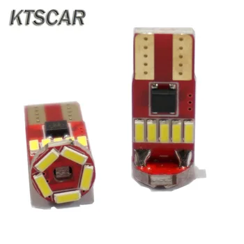 

KTSCAR 4x Canbus Led T10 2825 W5W 4014 SMD 12v Car Light Exterior Side Marker Parking Eyelid Lights Interior Lighting Lamp Bulb