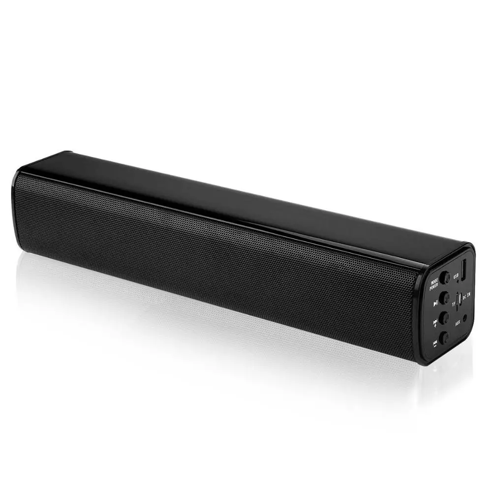 Addkey Новинка года Саундбар Беспроводной Bluetooth Динамик Портативный Sound Bar с 3D Surround Stereo дома Динамик TF usb-плеер - Цвет: All Black