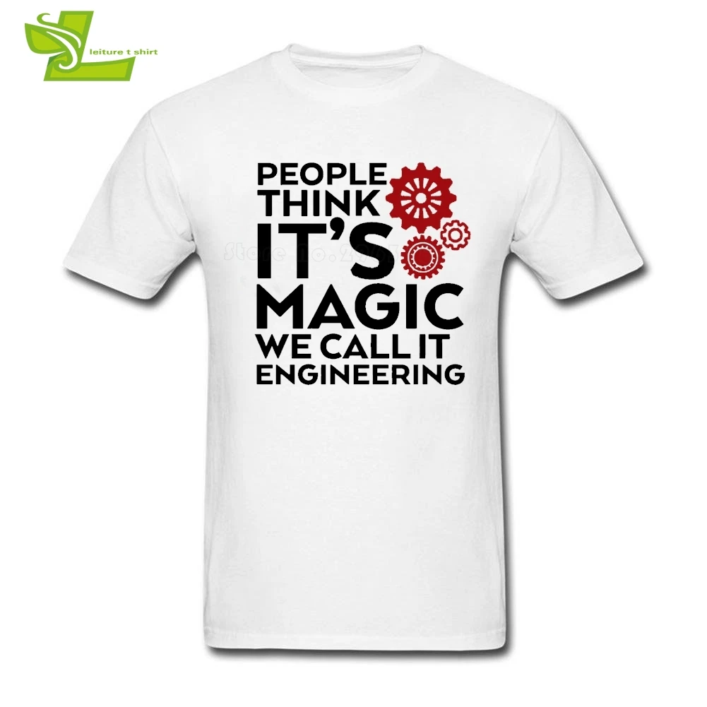 Funny Engineer Male T Shirt Home Wear Exercise Loose T-Shirt Men's Summer Cotton Tshirt Guys Tee We Call It Engineering | Мужская