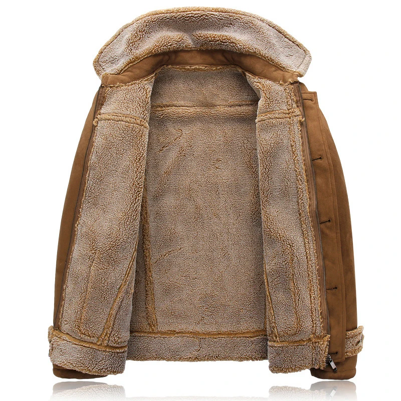 Мужская куртка из искусственной кожи, куртки и пальто для зимы, толстая теплая верхняя одежда в стиле пэчворк, брендовая одежда, повседневное замшевое Мужское пальто