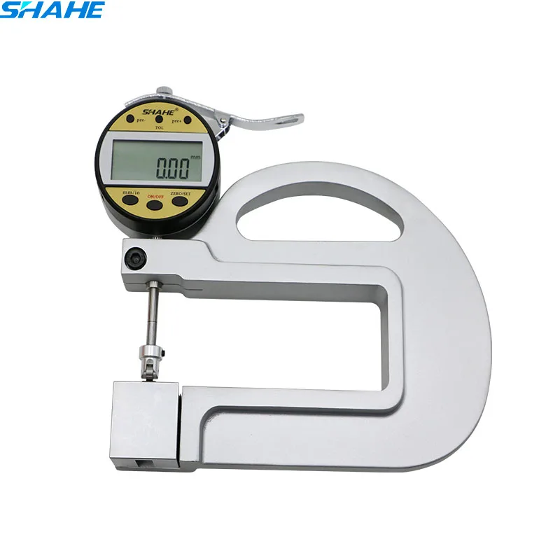 

0.01mm Electronic Thickness Meter Gauging Tools tester leather thickness meter with Roller Insert paper leather thickness gauge