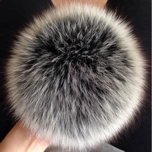Новое поступление, отделанным натуральным лисьим меховым помпоном, головные уборы, аксессуар, шляпа сумка кулон
