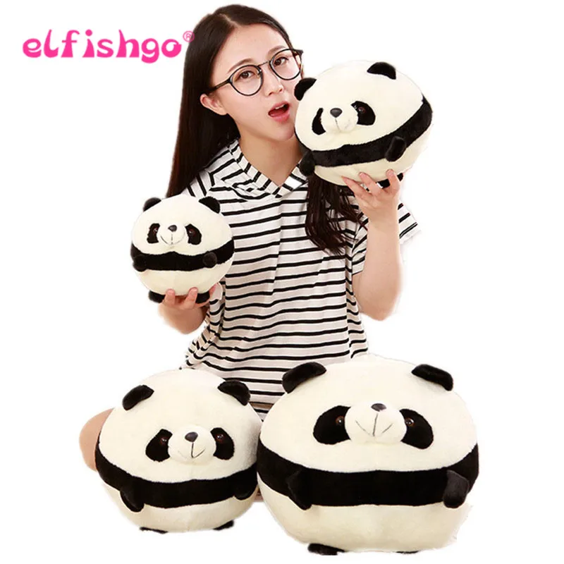 

Lovely Cartoon Panda Doll Cushion Pillow Round Panda Plush Toys Home Decorative Pillow Gifts For Children