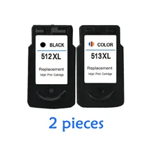 2pcs For Canon PG512 CL513 Ink Cartridge PG 512 CL 513 MP240 MP250 MP270 MP230 MP480 MX350 IP2700 Printers Cartridges