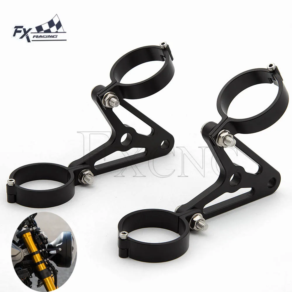 Ceny Uniwersalny reflektor motocyklowy głowy zaczep na lampę uchwyty wspornikowe widelec 41mm dla Yamaha Ducati Suzuki Kawasaki Honda Triumph